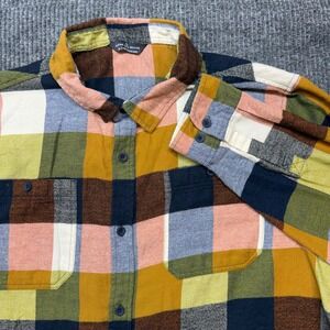 Alpine Design Mens XXL Plaid Flannel Shirt Long Sleeve Button Up Multicolor